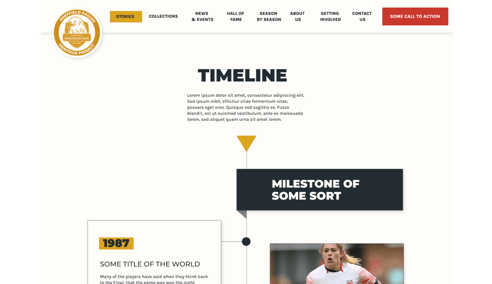 Sheffield Eagles Website Design